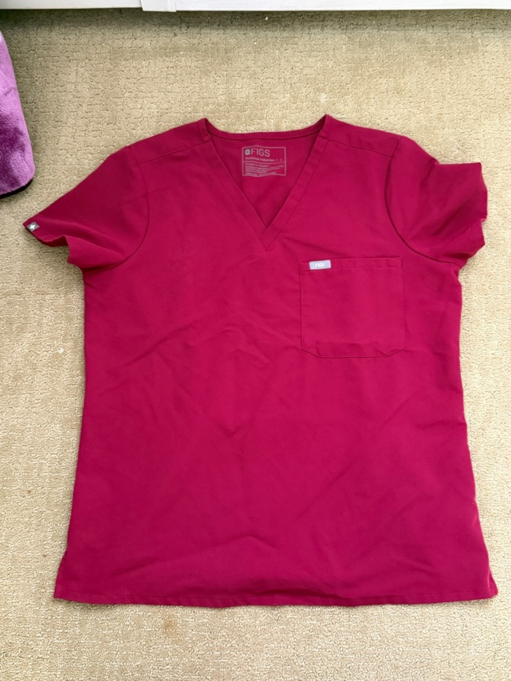 FIGS Women’s Deep Cranberry Scrub Top